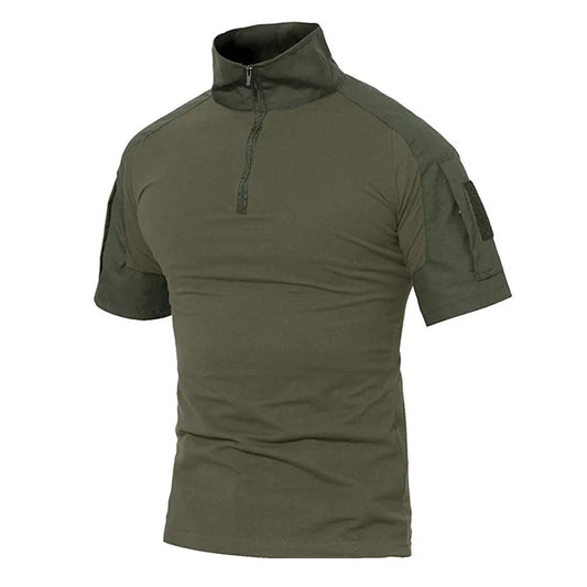 Men's Tactical T-Shirts Camouflage Army Uniform Hunt Working Short Sleeve Shirts Assault Combat Military Cotton Clothes For Male
